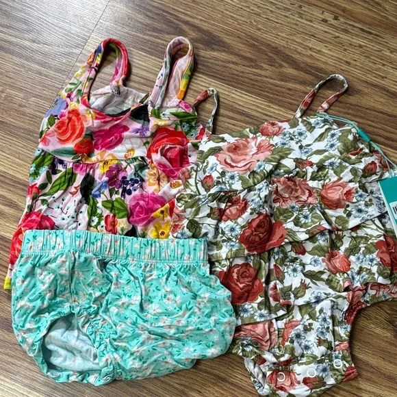 Colorful Kids Floral Bottoms - Picture 3 of 4